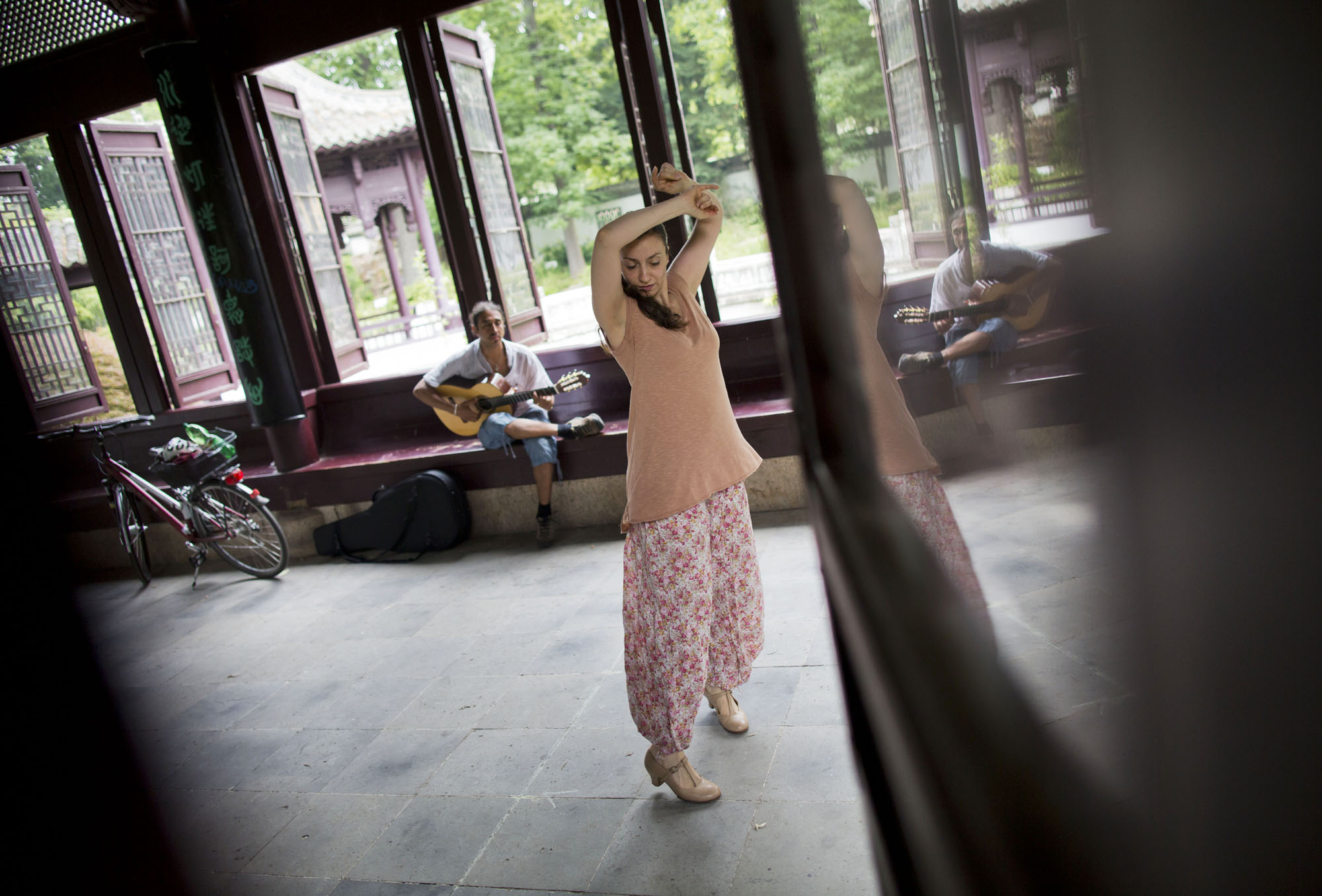 Flamenco at Chinese garden