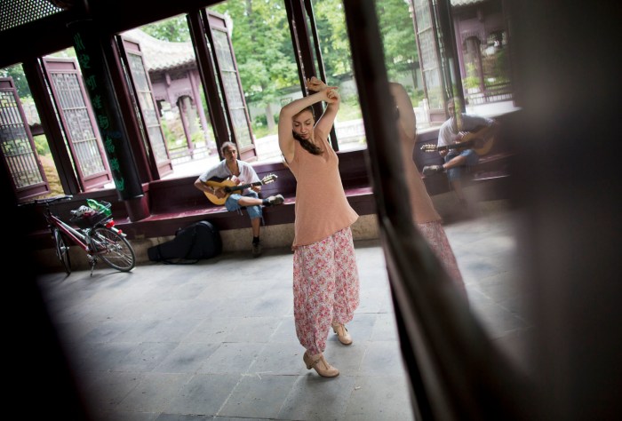 Flamenco at Chinese garden