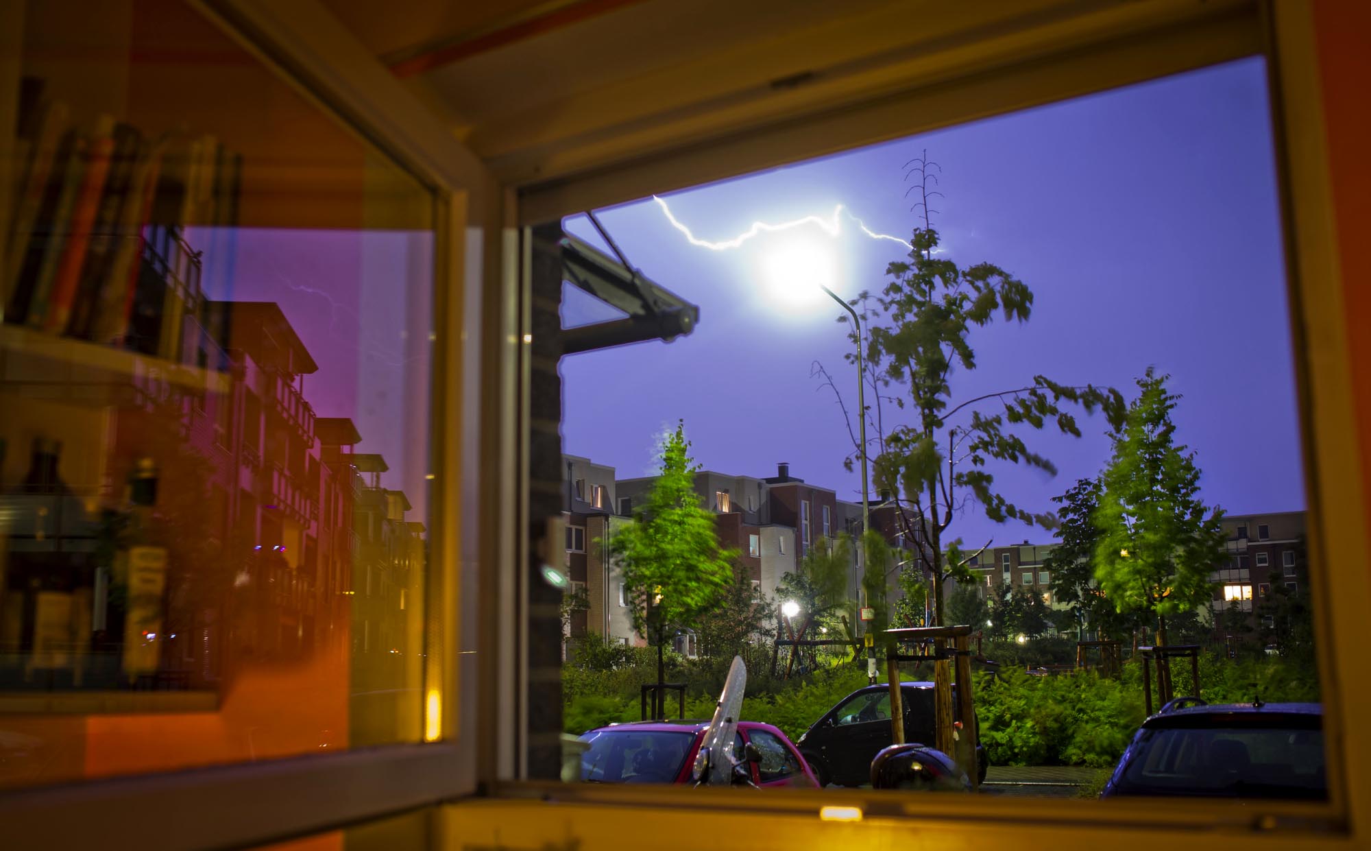 Lightning at Kitchen Window