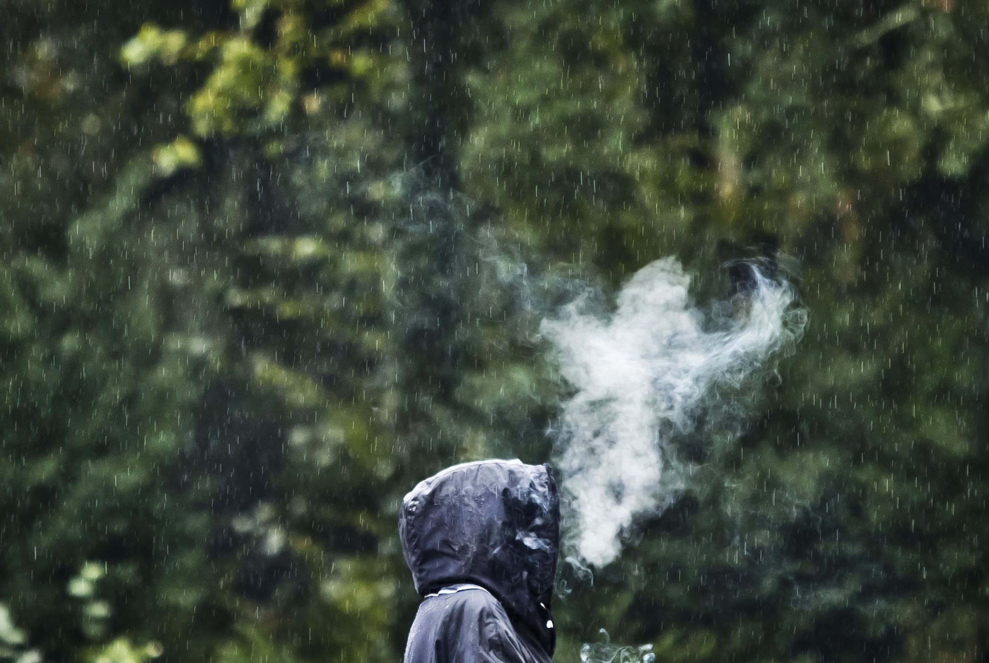 Smoking in the Rain