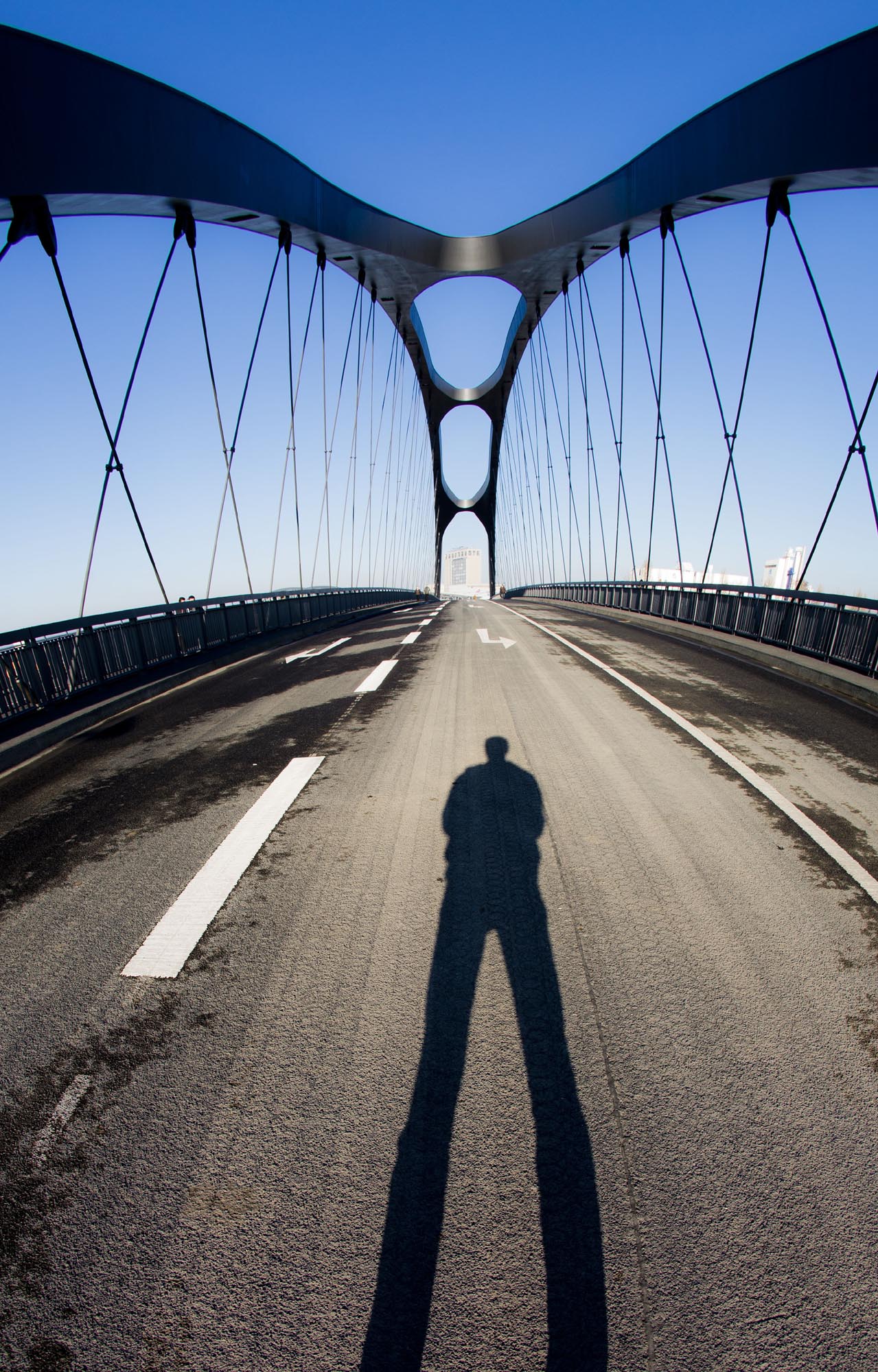 Self-Portrait on a Bridge